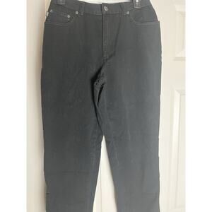 Lauren Jeans Co / Ralph Lauren Size 8 Premium Black Jeans / Straight Leg